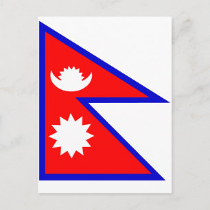 Vlag van Nepal Briefkaart