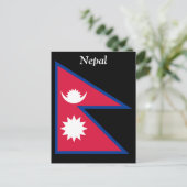 Vlag van Nepal Briefkaart (Staand voorkant)