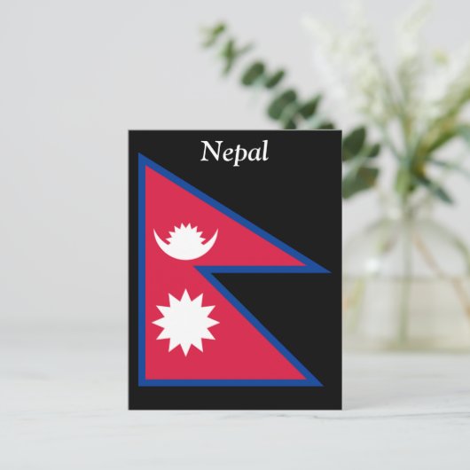 Vlag van Nepal Briefkaart (Staand voorkant)