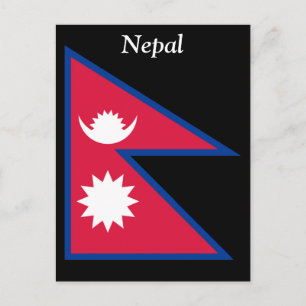 Vlag van Nepal Briefkaart