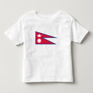 Vlag van Nepal Kinder Shirts