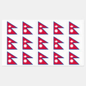 Vlag van Nepal Labels (Vel)