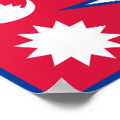 Vlag van Nepal Poster (Hoek)