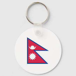 Vlag van Nepal-Sleutelhanger Sleutelhanger