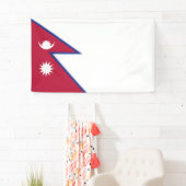 Vlag van Nepal Spandoek (Insitu)