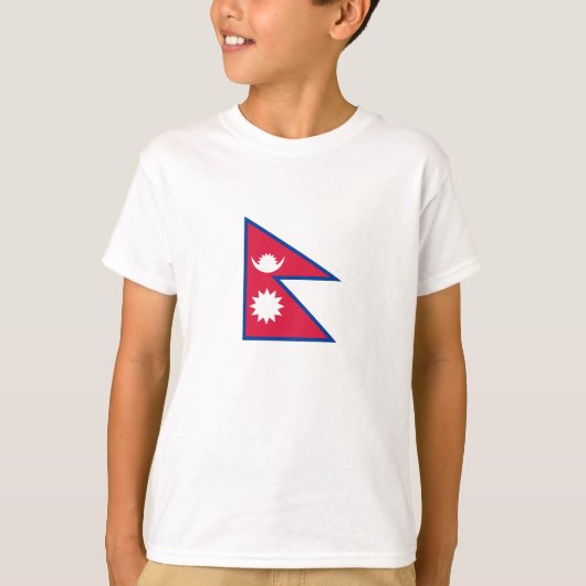 Vlag van Nepal T-shirt (Voorkant)