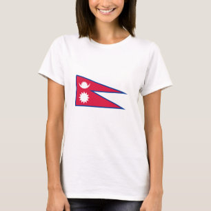 Vlag van Nepal T-shirt