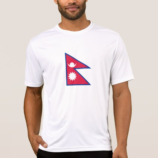Vlag van Nepal T-shirt (Voorkant)