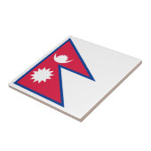 Vlag van Nepal Tegeltje (Zijkant)