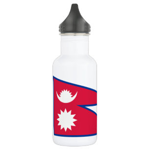 Vlag van Nepal Waterfles