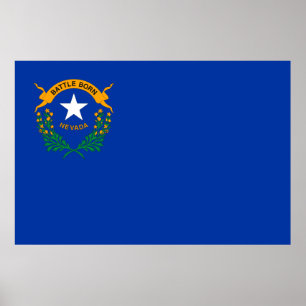 Vlag van Nevada Poster