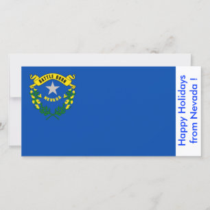 Vlag van Nevada, Prettige Feestdagen vanuit de Ver Feestdagenkaart