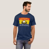 Vlag van New Brunswick, Canada T-shirt (Voorkant volledig)