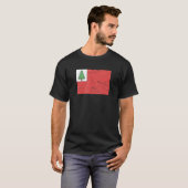 Vlag van New England 1776 Amerikaanse Revolutionai T-shirt (Voorkant volledig)