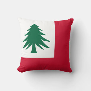 Vlag van New England (alleen dennenboom) - onoffic Kussen