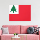 Vlag van New England Canvas Afdruk (Insitu (Woonkamer))
