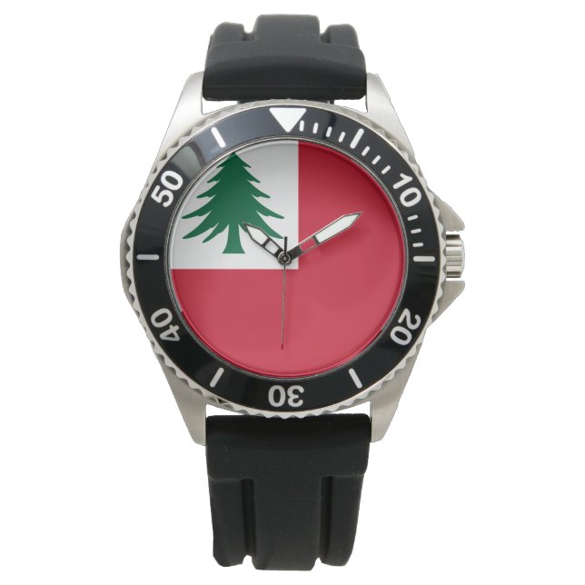 Vlag van New England Horloge (Voorkant)