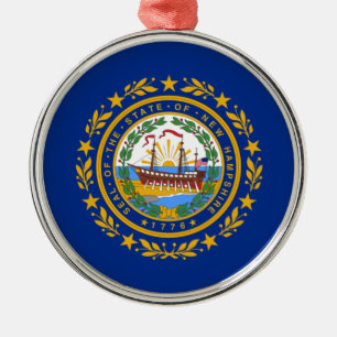 Vlag van New Hampshire Ceramic Ornament