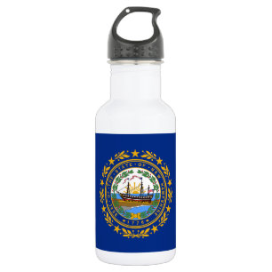 Vlag van New Hampshire Waterfles