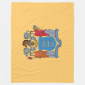 Vlag van New Jersey Fleece Deken (Voorkant)