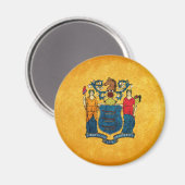 Vlag van New Jersey Magneet (Voorkant / Achterkant)