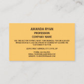 Vlag van New Jersey Vlag van New Jersey Visitekaartje (Achterkant)