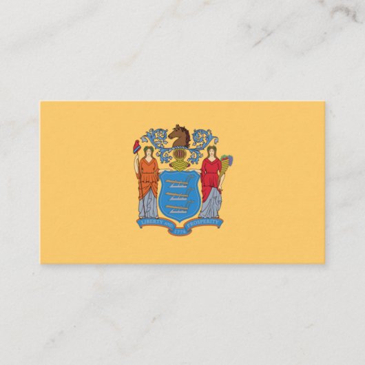 Vlag van New Jersey Vlag van New Jersey Visitekaartje (Voorkant)