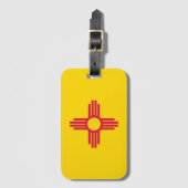 Vlag van New Mexico Bagagelabel (Voorkant (verticaal))