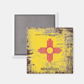 Vlag van New Mexico Magneet (Voorkant / Achterkant)