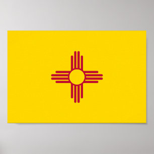 Vlag van New Mexico Poster