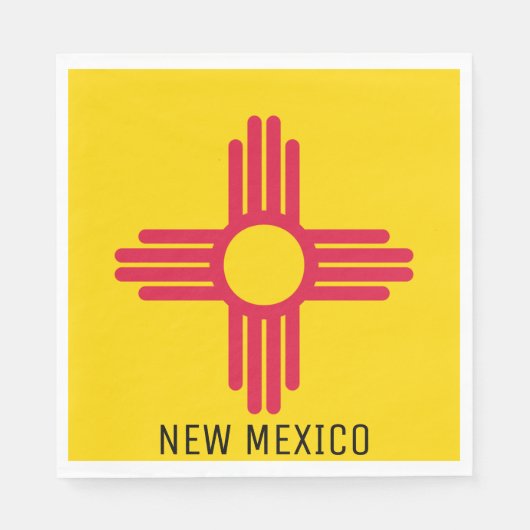 Vlag van New Mexico Servet (Voorkant)