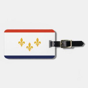 Vlag van New Orleans, Louisiana Bagagelabel