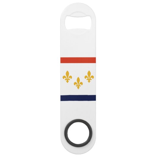 Vlag van New Orleans, Louisiana Speed Flessenopener (Voorkant)