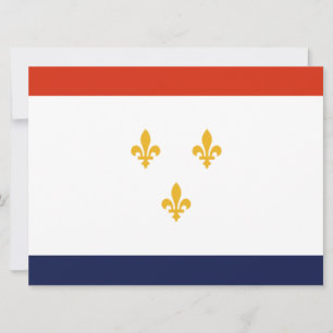 Vlag van New Orleans (Louisiana, VS) Kaart