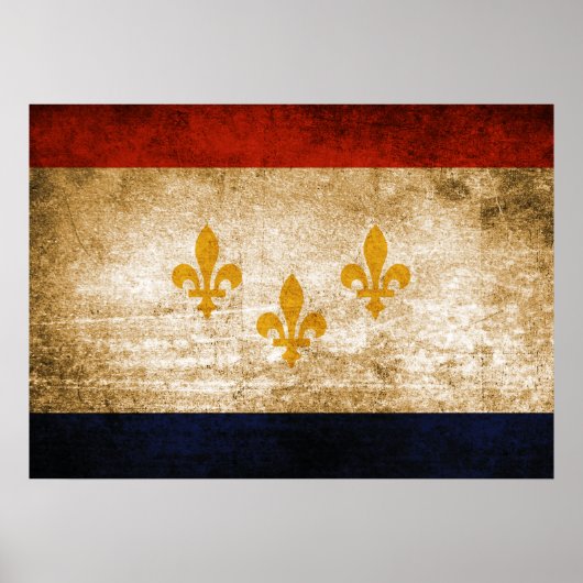 vlag van New Orleans Poster (Voorkant)