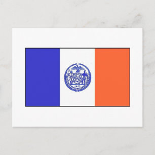 Vlag van New York City Briefkaart