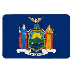 vlag van New York Magneet