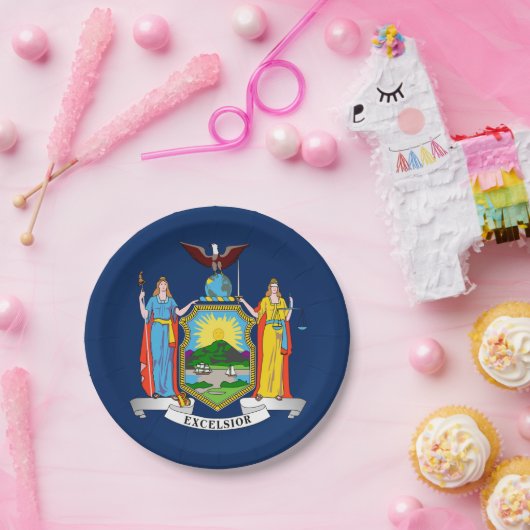 vlag van New York Papieren Bordje (Feest)