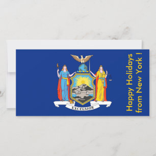 Vlag van New York, Prettige Feestdagen vanuit de V Feestdagenkaart
