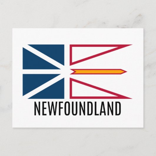 Vlag van Newfoundland Briefkaart (Voorkant)