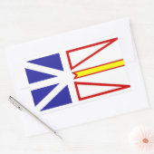 Vlag van Newfoundland Canada Rechthoekige Sticker (Envelop)
