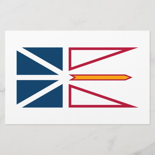 Vlag van Newfoundland en Labrador (Canada) Briefpapier (Voorkant)
