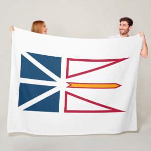 Vlag van Newfoundland en Labrador (Canada) Fleece Deken