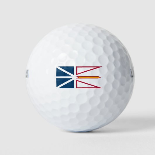 Vlag van Newfoundland en Labrador (Canada) Golfballen (Voorkant)