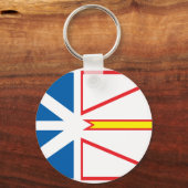 vlag van Newfoundland Sleutelhanger (Voorkant)