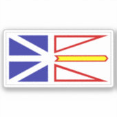 Vlag van Newfoundland Sticker (Voorkant)