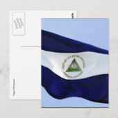 vlag van nicaragua briefkaart (Voorkant / Achterkant)