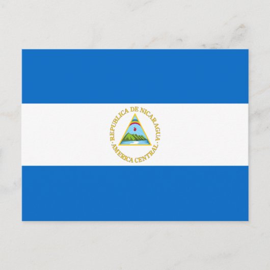 Vlag van Nicaragua Briefkaart (Voorkant)