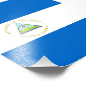 vlag van Nicaragua Foto Afdruk (Hoek)