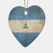  vlag van Nicaragua Keramisch Ornament (Links)